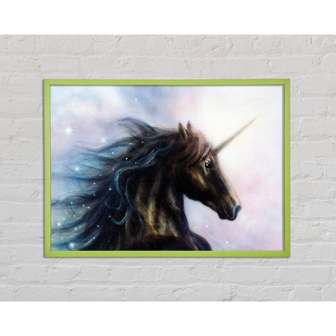 Dawrin Stunning Unicorn Beauty - Einzelner Bilderrahmen Kunstdrucke