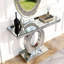 Grande console à miroir en forme d'olive avec miroir