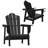 Devito All-Weather Resistant HDPE Plastic Oversize Adirondack Chairs(Set Of 4)-418685846-424041822