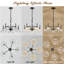 Luminaire suspendu moderne à 5 lumières Chandeliers