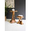  Ensemble de 2 tables d'appoint sculpturales en bois de teck biologique, paire en 2 tailles