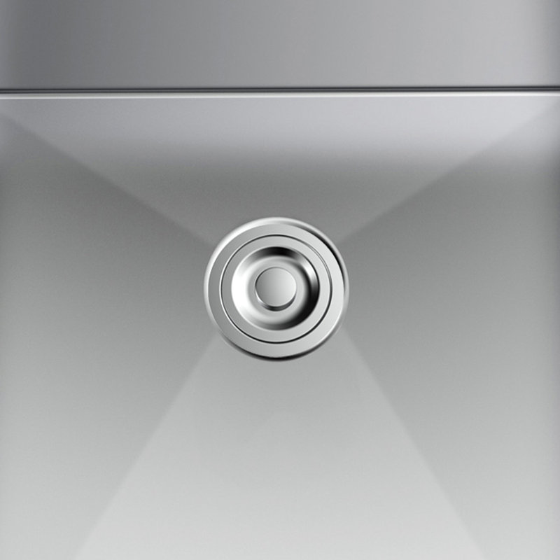 Single Bowl Stainless Steel Kitchen Sink, 10" H x 17" W x 18" D