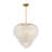 Boa 6-Light Chandelier in Warm Brass by Breegan Jane