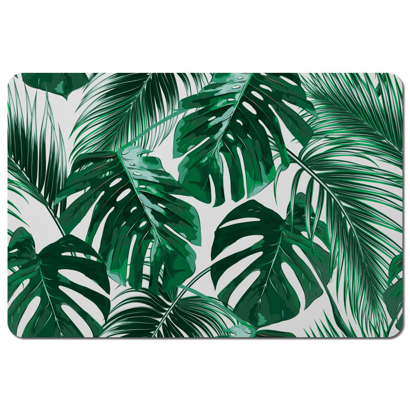Easthampton Polyester-Coated Hardboard Floral Rectangle Placemat