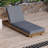 Outdoor Chaise Lounge Chair with 6-Position Adjustable Backres