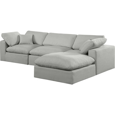 Canapé modulaire 4 pièces rembourré