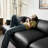 Mid-Century High-End Black Modern Sofa