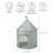 3 Sprouts Recycled Fabric Play Tent/green