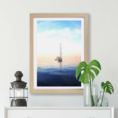 Lone Sailboat - Framed Print