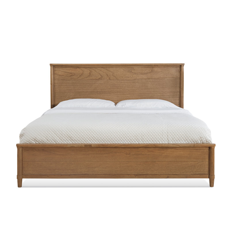 Clair Solid Wood Standard Bed, Queen, Aged Barrel