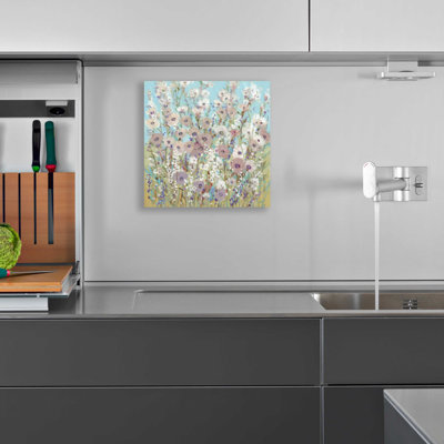 «Mixed Flowers II» par Tim O'Toole, art mural en verre acrylique