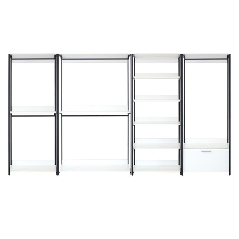 Freestanding Walk in Closet System with Metal Frame