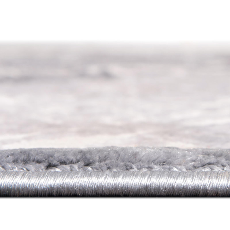 Tapis transitionnel Glencoe couleur galet, Ovale 5 pi 3 po x 8 pi