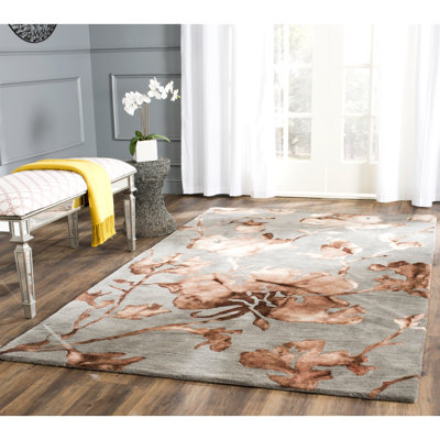 Coleman Hand Tufted Wool Floral Rug