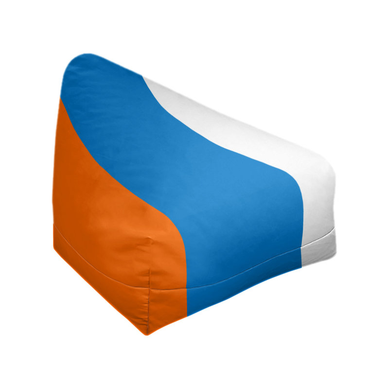 Housse de sac de pois standard Miami, Rouge orangé / bleu / blanc