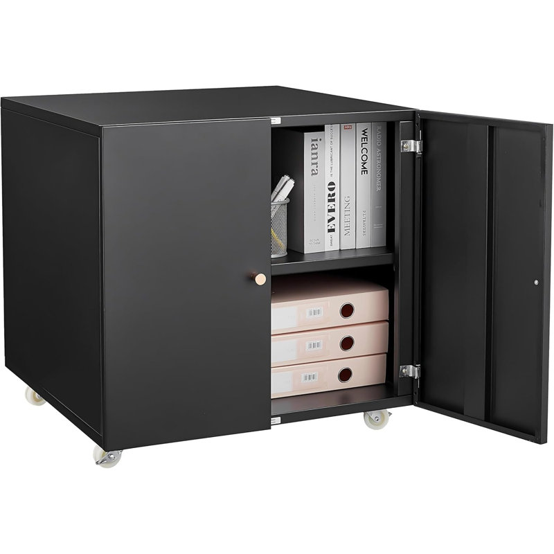 55cm Wide File Cabinet, Black