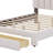 Upholstered Platform Bed With Drawer-1106813773