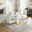 Rectangular with Stainless Steel Base Dining Table-571259758