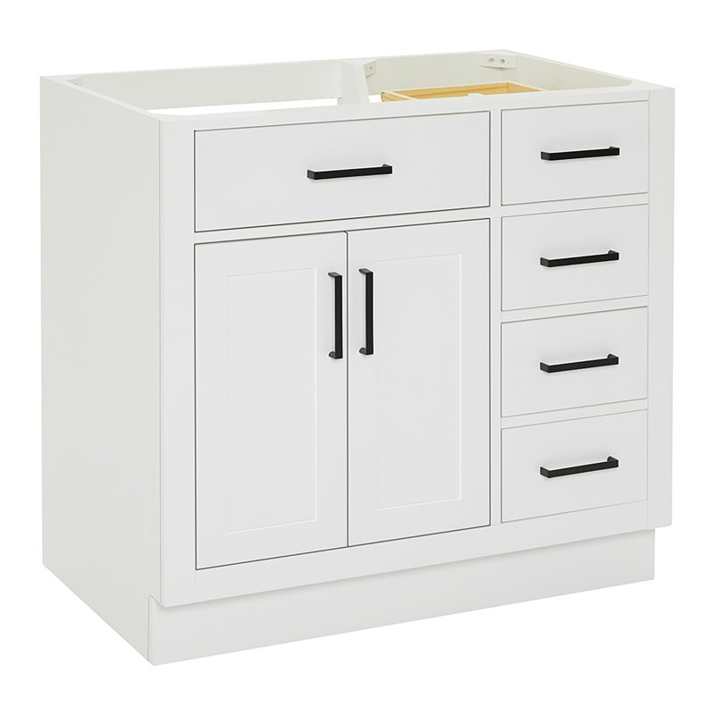 Base de meuble-lavabo simple 36 po Osoria, Blanc