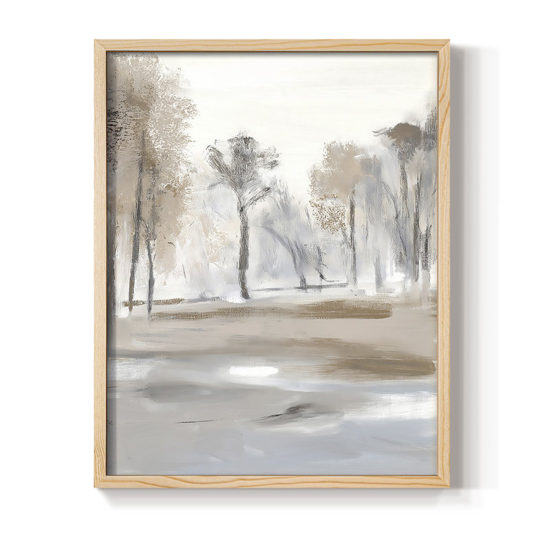 Reproduction encadrée FLORAL Series DLII - bois massif, H 30 po x l 24 po