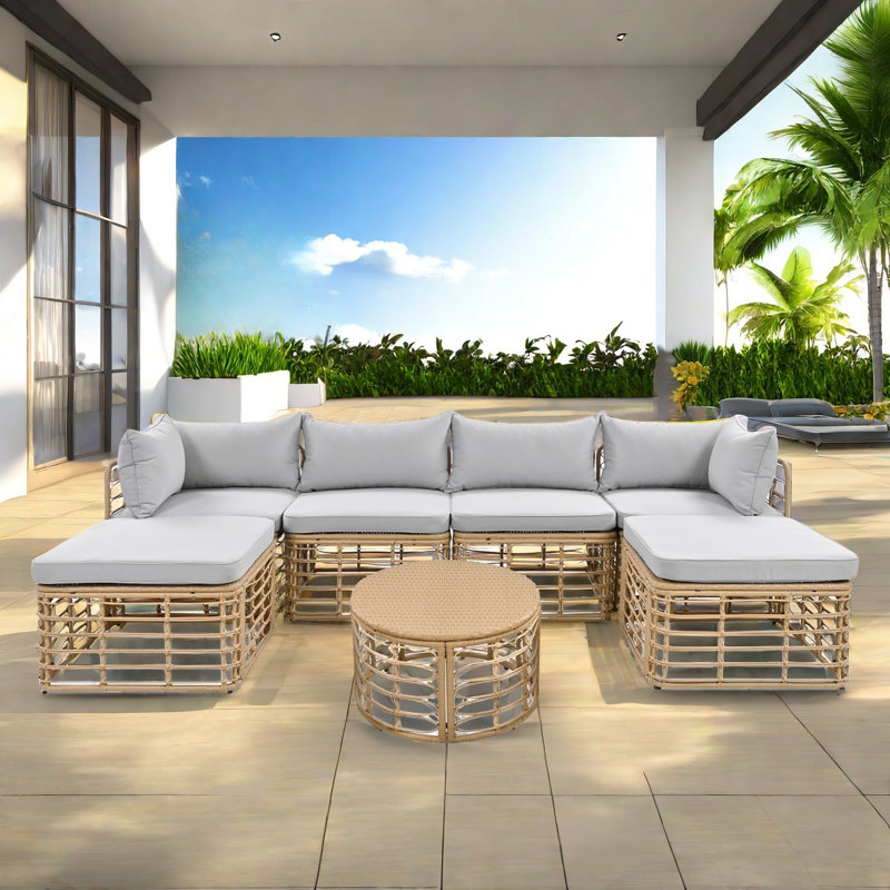 Orhideja With Six Individual Seats And A Round Coffee Table And Pillows