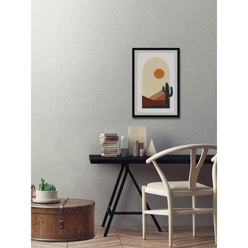 Moonrise Over The Pass - Single Picture Frame Painting, 30cm H x 20cm W