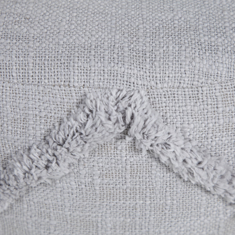 Repose-pieds cylindrique en coton 18 po