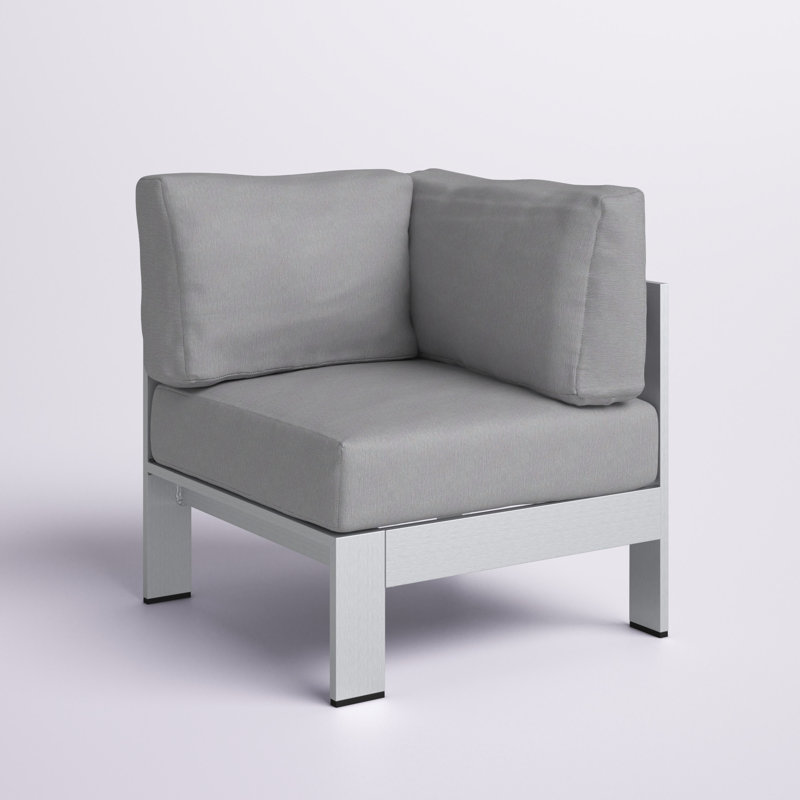 Fauteuil d'extérieur Shore, gris
