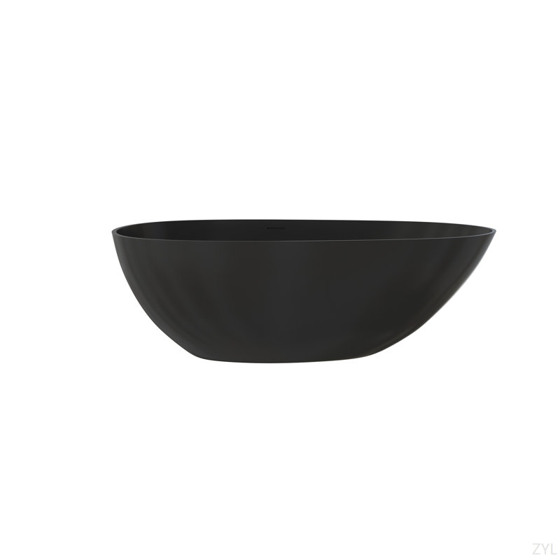 Baignoire profonde 67 ", Noir mat
