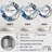 Blue and Grey Ethereal Elixir II - Abstract Decorative Mirror, Modern Round Wall Mirror, Printed Metal Art-99621007
