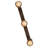 48" Long Oak Leaf & Acorn 3 Light Oblong Island Pendant