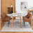 Dining Chairs,Mid Century Dining Chairs,Upholstered Faux Leather Dining Chairs with Back Pull Rod-261836143