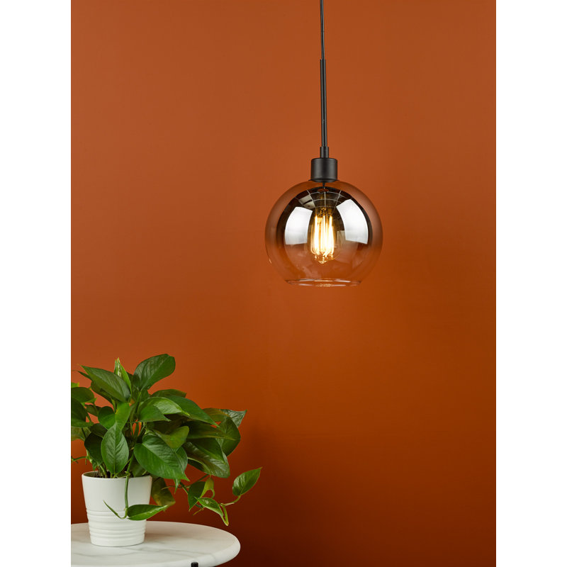 Aahiluddin 1 - Light Pendant, Smoked, Matt Black