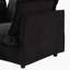 Fauteuil moderne avec repose-pieds mobile, siège large, accoudoirs courbés et coussins moelleux pour un salon et une chambre à coucher confortables-776093524