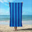 Serviettes de plage en velours deux tons Stokely, 100% coton, serviettes de piscine 30 po x 60 po-1954611895