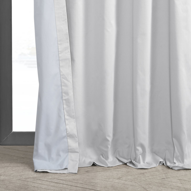 Rideau simple occultant Bryce Whisper Calm, L 50 po x L 96 po, Blanc