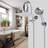 10'' Filtered Rainfall Shower Head Combo, High Pressure, 12'' Adjustable Curved Extension Arm, 20 Stage Shower Filter, 10-Spray, 71'' Hose-119466835