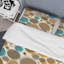 Ensemble de housse de couette en microfibre brun / orange / gris 3 pièces