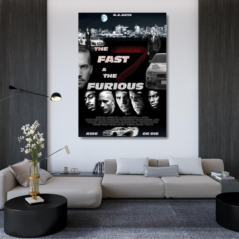 The Fast and the Furious, 48" H x 34" W