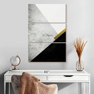 Avery, noir, gris, or, montagnes I