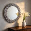 Freelon Round Crystal Framed Wall Accent Mirror 60x60CM