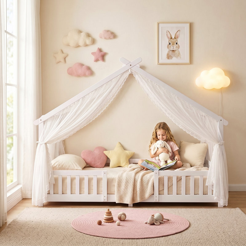 Kids Bed, White