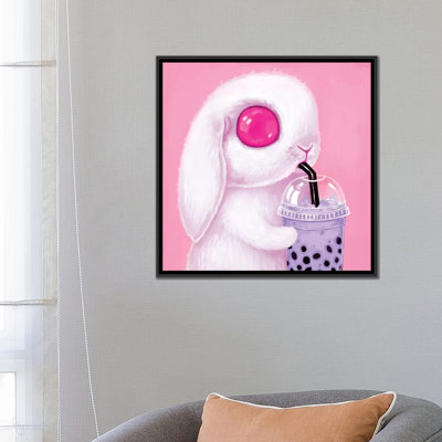 «Bubble Tea Bunny», reproduction de photo sur toile