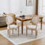 Chaise de salle à manger rembourrée en tissu, ensemble de 2-970785372