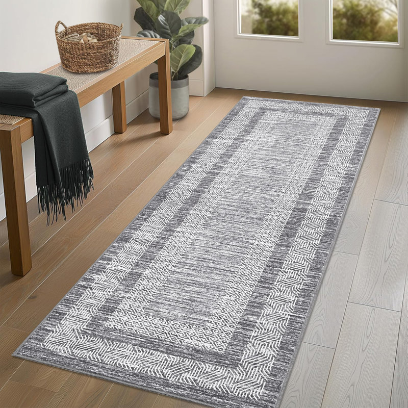 Tapis Lavable à la machine Randolph, Tapis de couloir 2 pi x 6 pi