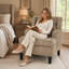 Fauteuil d'appoint moderne - Canapé simple moelleux avec dossier ergonomique et pieds en bouleau-1350276614