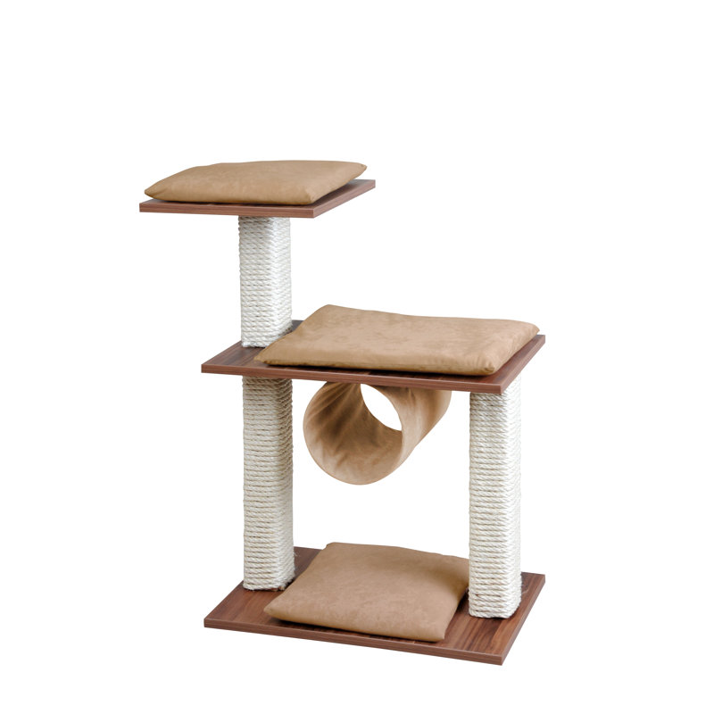 Sheila 86cm H Cat Tree, Walnut/Sand