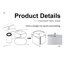 Ensemble de lampe de table de chevet USB 25,62 "avec ampoules Idolina-916987522