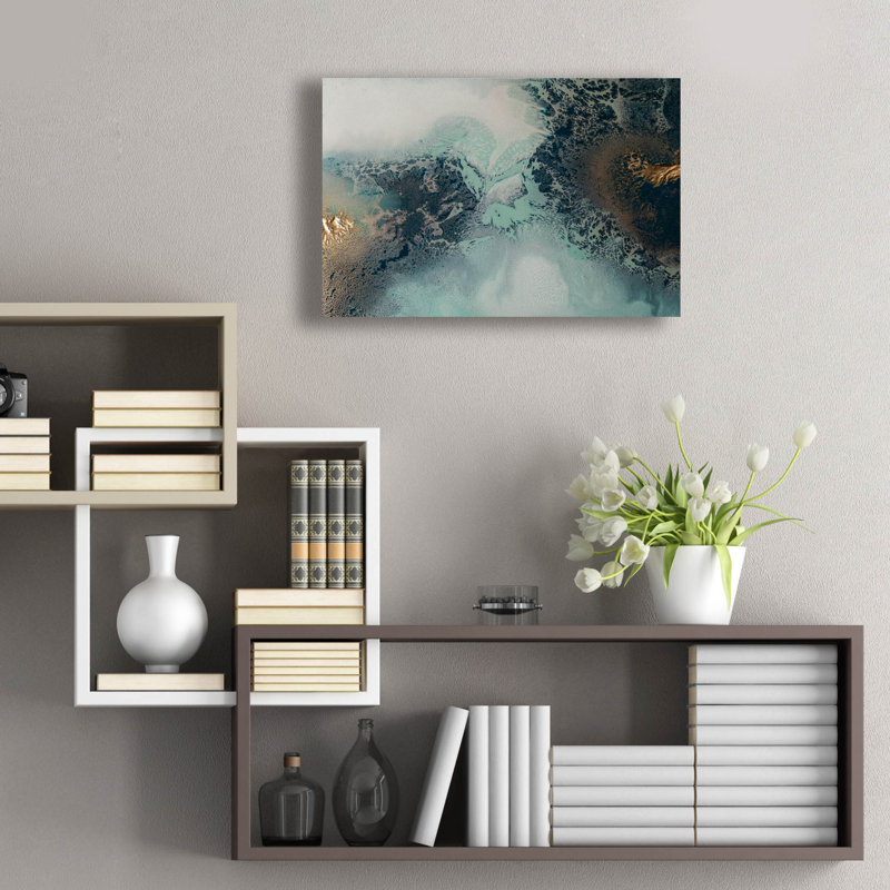  Art mural en verre «Transition» par Petra Meikle de Vlas, 24 po x 16 po, H 16 po x l 24 po