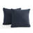 Decorative Compression Navy Corduroy Square Throw Pillow Covers With Inserts-117042760